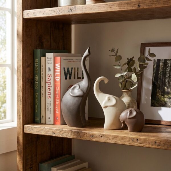 Elephant Sculptures, Set of 3