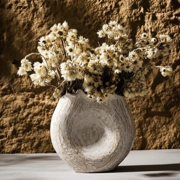 kiyo_IRREGULAR_GEOMETRIC_CERAMIC_VA Organic Shape Ceramic Vase