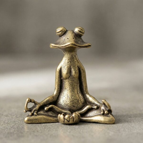 Zen Brass Incense Frog